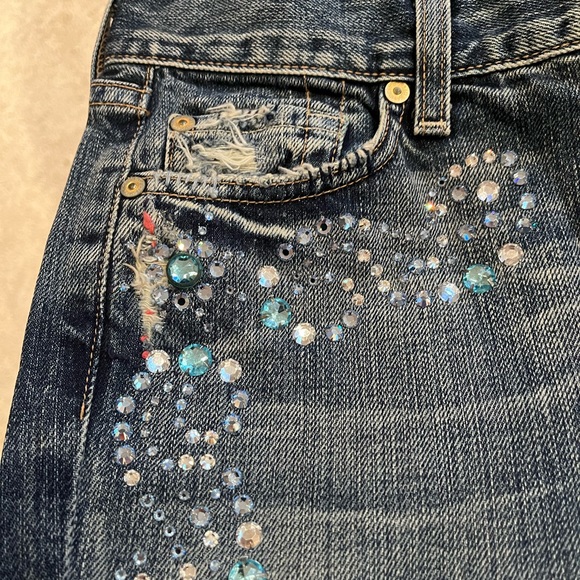 7 for all mankind custom crystal jeans. Limited edition - Picture 3 of 5